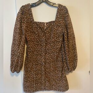 Free People Floral Mini Dress, Size 2